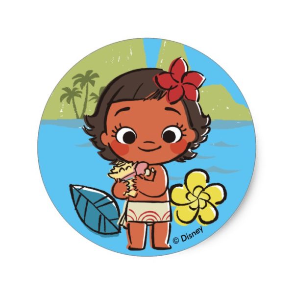 Moana | Island Daughter Classic Round Sticker