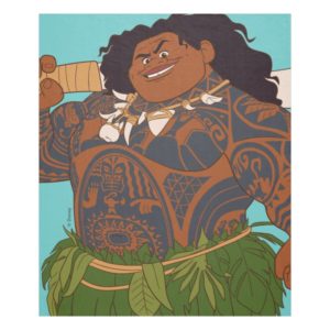 Moana | Maui - Hook Has The Power Fleece Blanket
