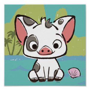 Moana | Pua The Pot Bellied Pig  Poster