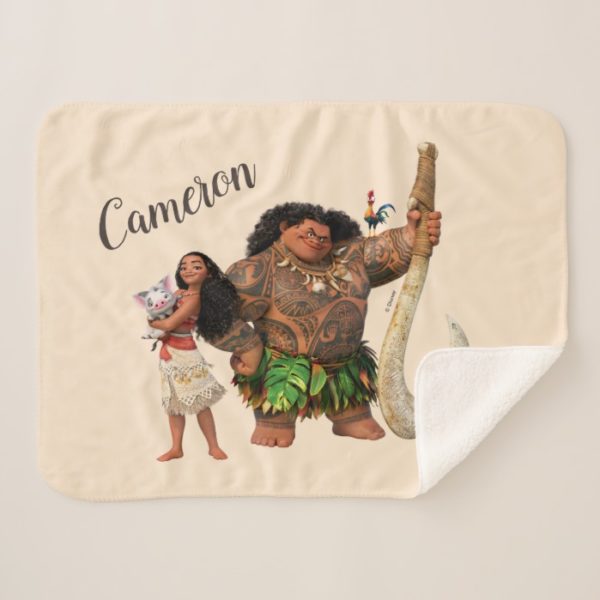 Moana | The Ocean Connects Us Sherpa Blanket