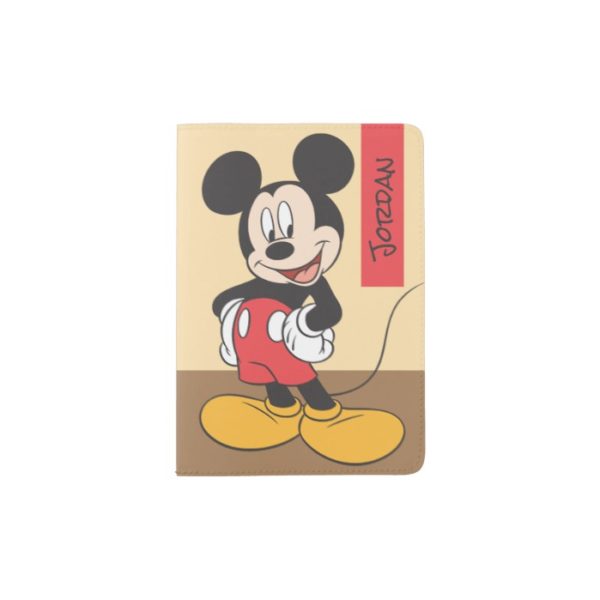 Modern Mickey | Side Hands on Hips - Add Your Name Passport Holder