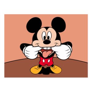 Modern Mickey | Sticking Out Tongue Postcard