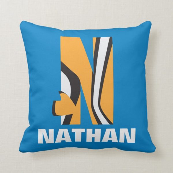 N is for Nemo | Add Your Name Throw Pillow