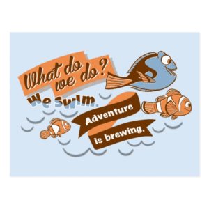 Nemo, Marlin & Dory | Adventure is Brewing Postcard