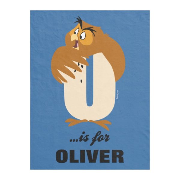 O is for Owl | Add Your Name Fleece Blanket