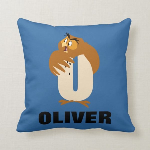 O is for Owl | Add Your Name Throw Pillow