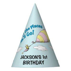 Oh! The Places He'll Go! - First Birthday Party Hat