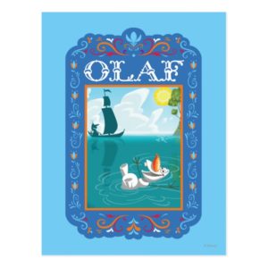 Olaf | Floating in the Water Postcard