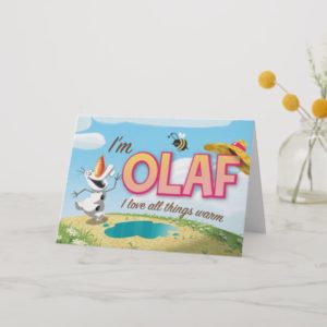 Olaf | I Love All Things Warm Card