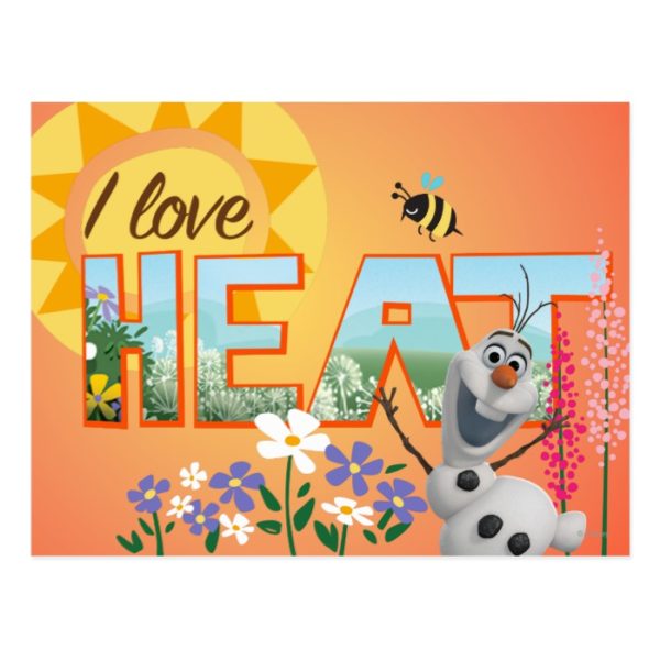 Olaf | I Love the Heat and Sunshine Postcard