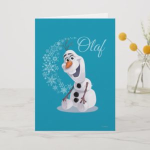 Olaf | Wave of Snowflakes Card