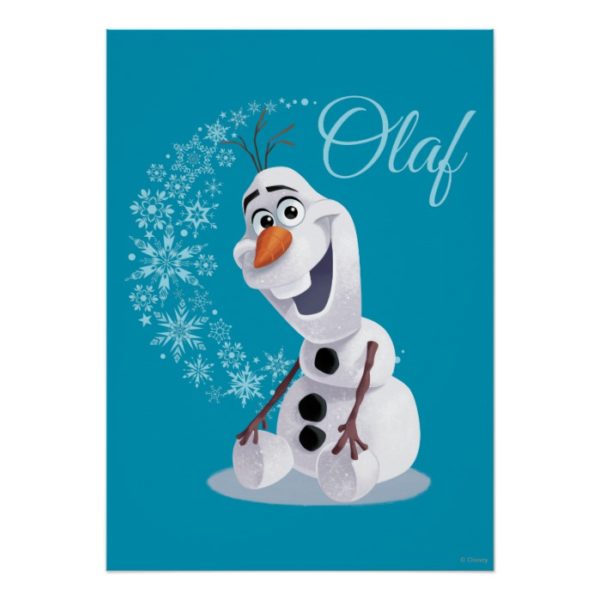 Olaf | Wave of Snowflakes Poster