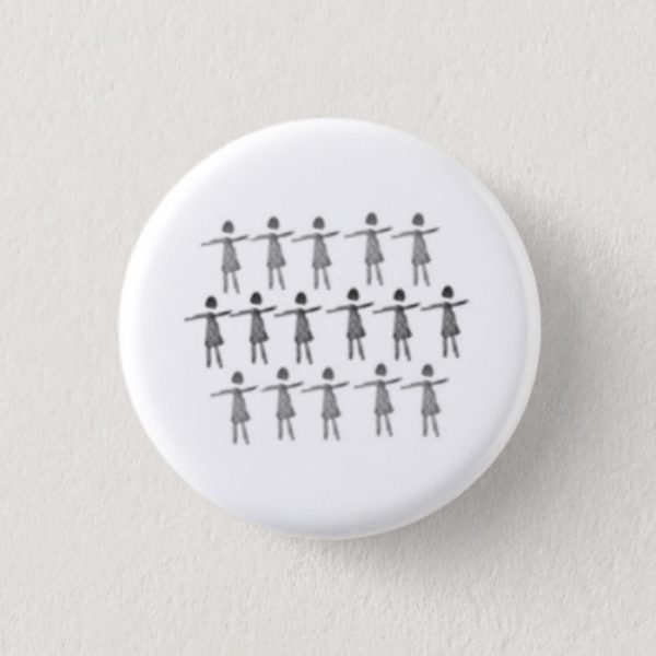 Orphan Black badge / button - Stick Figures