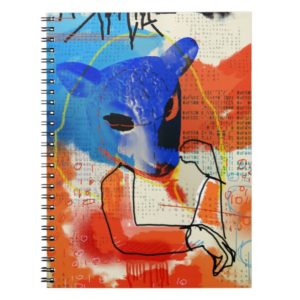 Orphan Black | MK - Sheep Mask Silhouette Notebook