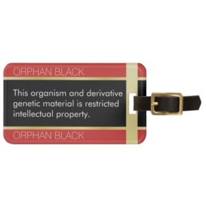 Orphan Black "Restricted IP" Luggage Tag