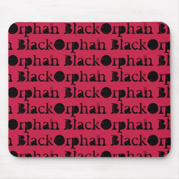 Orphan Black TV show name in distressed font Mouse Pad