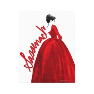 Outlander | Claire In A Red Dress Sassenach Canvas Print