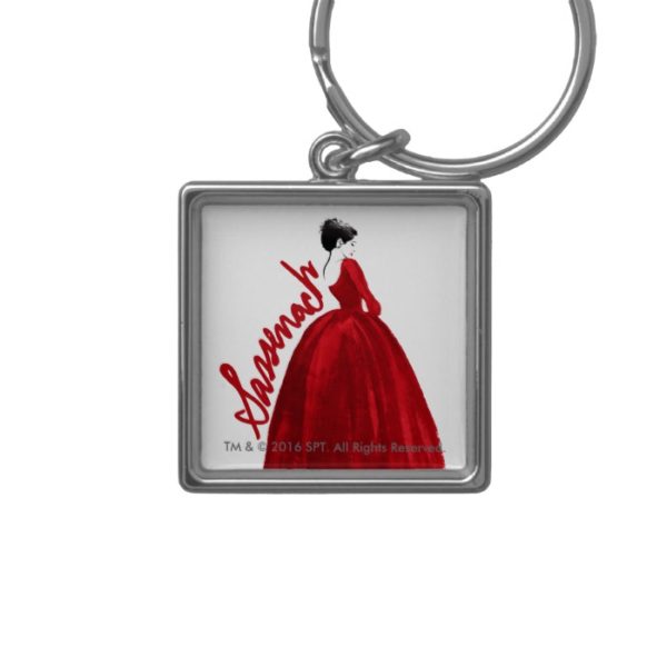 Outlander | Claire In A Red Dress Sassenach Keychain