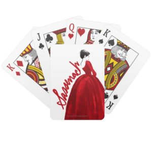 Outlander | Claire In A Red Dress Sassenach Playing Cards