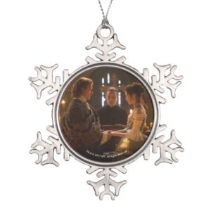 Outlander | Jamie & Claire's Wedding Snowflake Pewter Christmas Ornament