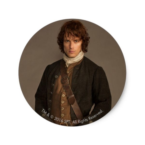 Outlander | Jamie Fraser - Kilt Portrait Classic Round Sticker