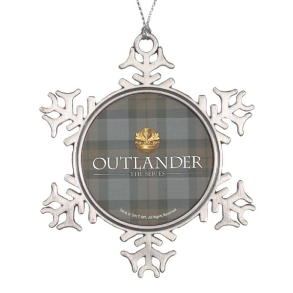 Outlander | Outlander Title & Crest Snowflake Pewter Christmas Ornament
