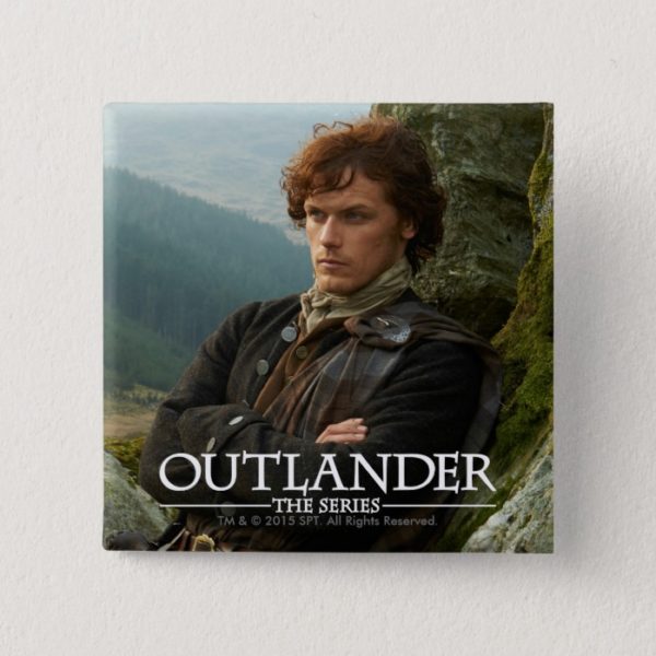 Outlander | Reclining Jamie Fraser Photograph Pinback Button