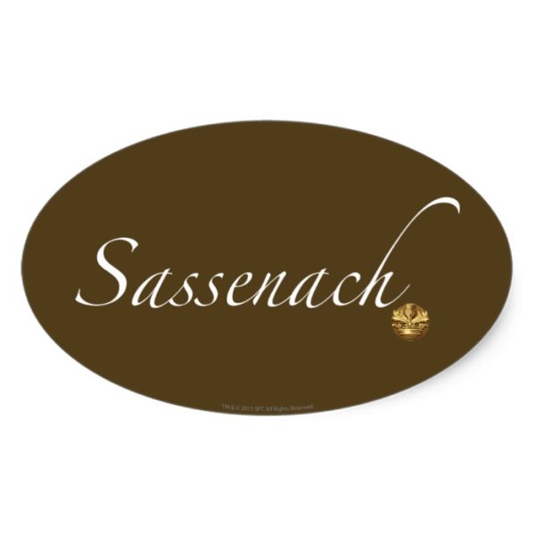 Outlander | "Sassenach" Oval Sticker