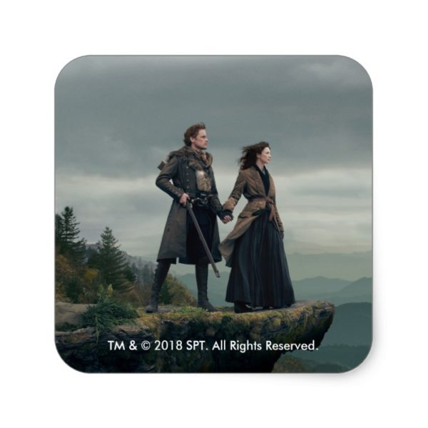 Outlander Season 4 | Brave the New World Square Sticker
