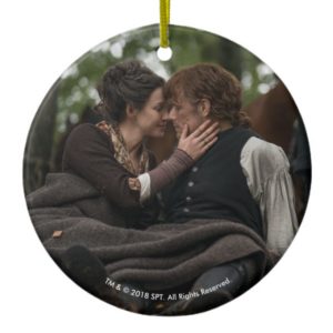 Outlander Season 4 | Jamie & Claire Cuddling Ceramic Ornament