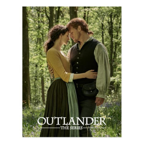 Outlander Season 4 | Jamie & Claire Hug in Woods Postcard
