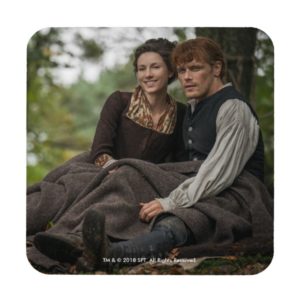 Outlander Season 4 | Jamie & Claire Smile Beverage Coaster