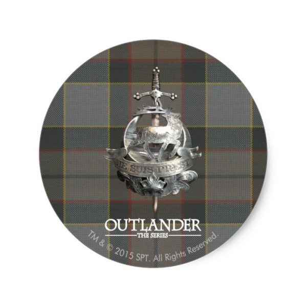 Outlander | The Fraser Brooch Classic Round Sticker