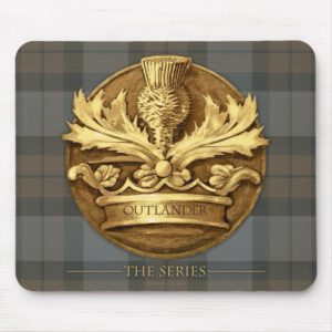 Outlander | The Thistle Of Scotland Emblem Mouse Pad