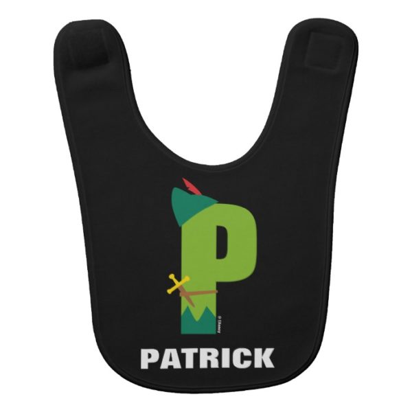 P is for Peter Pan | Add Your Name Bib