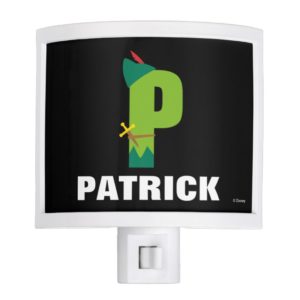 P is for Peter Pan | Add Your Name Night Light