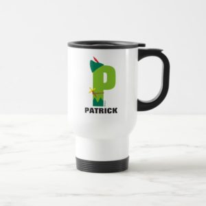 P is for Peter Pan | Add Your Name Travel Mug