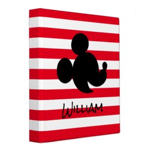 Personalized Mickey & Minnie Silhouette Binder