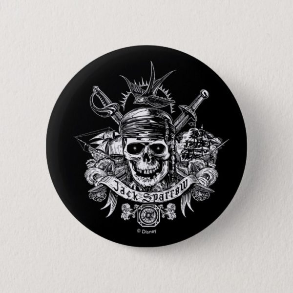 Pirates of the Caribbean 5 | Jack Sparrow Skull Button