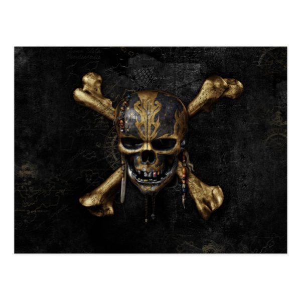 Pirates of the Caribbean Skull & Cross Bones Postcard