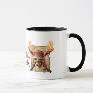 Pirates of the Caribbean Skull torches Logo Disney Mug