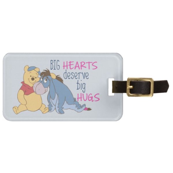 Pooh & Eeyore | Big Hearts Deserve Big Hugs Bag Tag