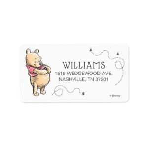Pooh & Friends Watercolor | Baby Shower Label