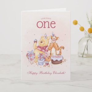 Pooh & Friends Watercolor | First Birthday Card
