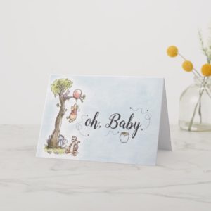 Pooh & Friends Watercolor | New Baby Card