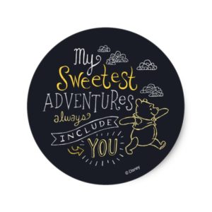 Pooh | My Sweetest Adventures Classic Round Sticker