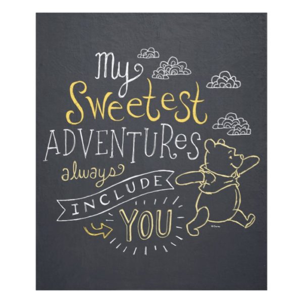 Pooh | My Sweetest Adventures Fleece Blanket