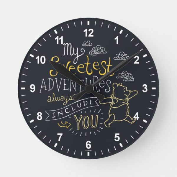 Pooh | My Sweetest Adventures Round Clock
