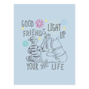 Pooh & Pals | Friends Light Up Your Life Postcard
