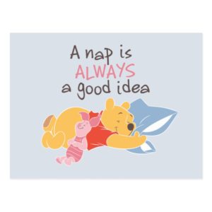 Pooh & Piglet | A Nap is Always a Good Idea Postcard